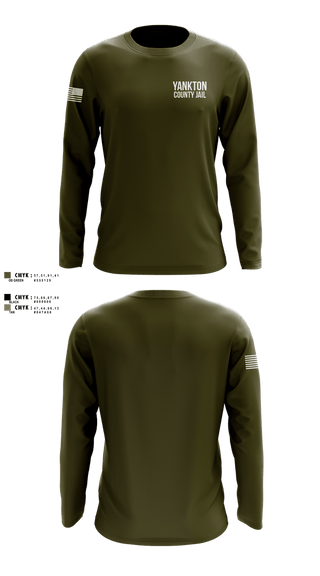Long Sleeve Performance Shirt, Yankton County Jail, Police, Teamtime, Team time, sublimation, custom sports apparel, team uniforms, spirit wear, spiritwear, sports uniforms, custom shirts, team store, custom team store, fundraiser sports, apparel fundraiser