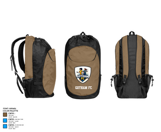 Gear Bag, GOTHAM FC, Women's Soccer, Teamtime, Team time, sublimation, custom sports apparel, team uniforms, spirit wear, spiritwear, sports uniforms, custom shirts, team store, custom team store, fundraiser sports, apparel fundraiser