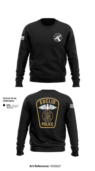 Crew Neck Sweatshirt, Euclid Police Traffic Unit, Police, Teamtime, Team time, sublimation, custom sports apparel, team uniforms, spirit wear, spiritwear, sports uniforms, custom shirts, team store, custom team store, fundraiser sports, apparel fundraiser