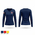 Monroeville Fire department Station 5 11171079 Women's Long Sleeve V-neck Shirt - 1