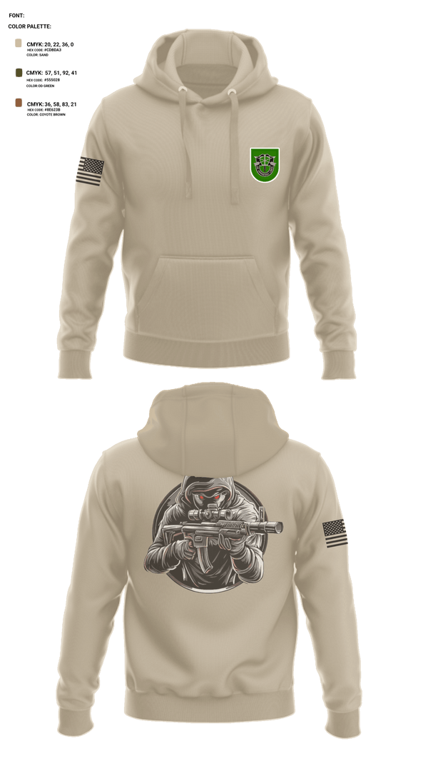Hoodie, 10 SFG, Army, Teamtime, Team time, sublimation, custom sports apparel, team uniforms, spirit wear, spiritwear, sports uniforms, custom shirts, team store, custom team store, fundraiser sports, apparel fundraiser