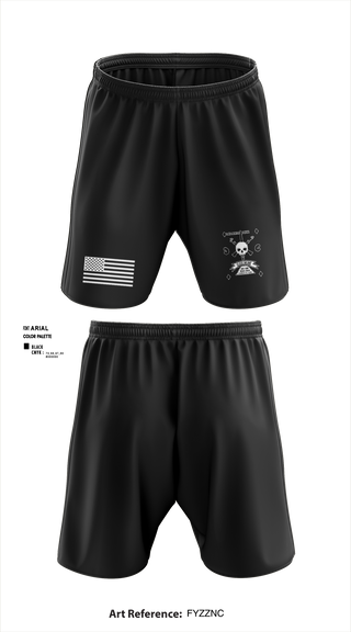 Athletic Shorts With Pockets, 1-181 INF Goon Squad, , Teamtime, Team time, sublimation, custom sports apparel, team uniforms, spirit wear, spiritwear, sports uniforms, custom shirts, team store, custom team store, fundraiser sports, apparel fundraiser