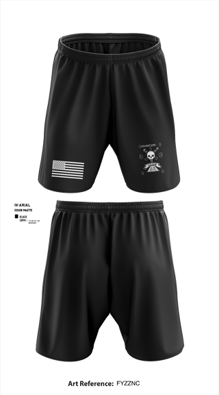 Athletic Shorts With Pockets, 1-181 INF Goon Squad, , Teamtime, Team time, sublimation, custom sports apparel, team uniforms, spirit wear, spiritwear, sports uniforms, custom shirts, team store, custom team store, fundraiser sports, apparel fundraiser