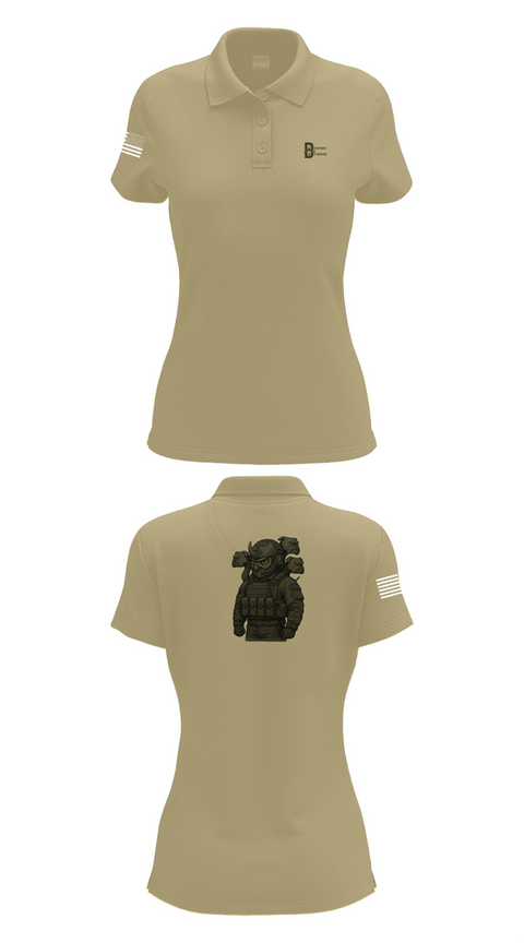 Womens Short Sleeve Performance Polo, Deployment & Distribution Flight, , Teamtime, Team time, sublimation, custom sports apparel, team uniforms, spirit wear, spiritwear, sports uniforms, custom shirts, team store, custom team store, fundraiser sports, apparel fundraiser