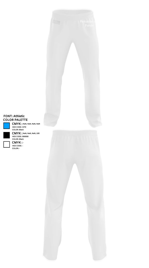 Sweatpants, Probation and Parole, Police, Teamtime, Team time, sublimation, custom sports apparel, team uniforms, spirit wear, spiritwear, sports uniforms, custom shirts, team store, custom team store, fundraiser sports, apparel fundraiser