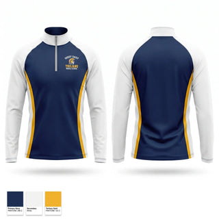Quarter Zip Jacket, Trojans, Men's Soccer, Teamtime, Team time, sublimation, custom sports apparel, team uniforms, spirit wear, spiritwear, sports uniforms, custom shirts, team store, custom team store, fundraiser sports, apparel fundraiser