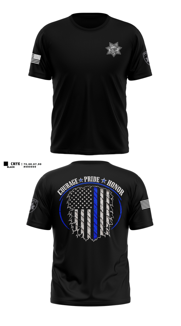 Short Sleeve Performance Shirt, Jackson Police Department, Police, Teamtime, Team time, sublimation, custom sports apparel, team uniforms, spirit wear, spiritwear, sports uniforms, custom shirts, team store, custom team store, fundraiser sports, apparel fundraiser