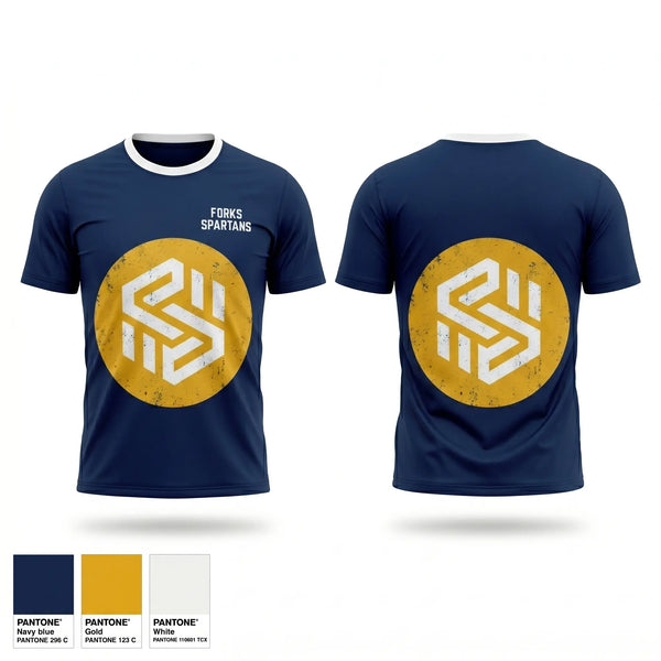 Short Sleeve Performance Shirt, Forks Spartans, Baseball, Teamtime, Team time, sublimation, custom sports apparel, team uniforms, spirit wear, spiritwear, sports uniforms, custom shirts, team store, custom team store, fundraiser sports, apparel fundraiser