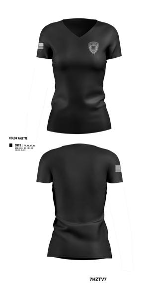 Womens Short Sleeve Vneck Shirt, Pennington Borough Police Department, Police, Teamtime, Team time, sublimation, custom sports apparel, team uniforms, spirit wear, spiritwear, sports uniforms, custom shirts, team store, custom team store, fundraiser sports, apparel fundraiser