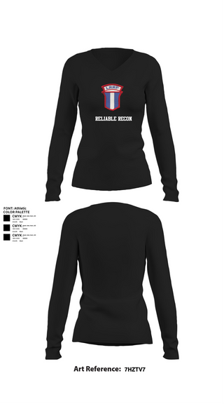 Womens Long Sleeve Vneck Shirt, Reliable recon, , Teamtime, Team time, sublimation, custom sports apparel, team uniforms, spirit wear, spiritwear, sports uniforms, custom shirts, team store, custom team store, fundraiser sports, apparel fundraiser