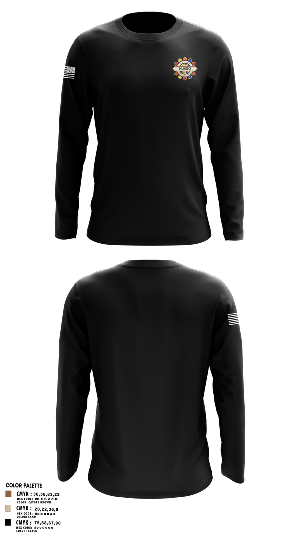 Long Sleeve Performance Shirt, A co 1/109, National Guard, Teamtime, Team time, sublimation, custom sports apparel, team uniforms, spirit wear, spiritwear, sports uniforms, custom shirts, team store, custom team store, fundraiser sports, apparel fundraiser