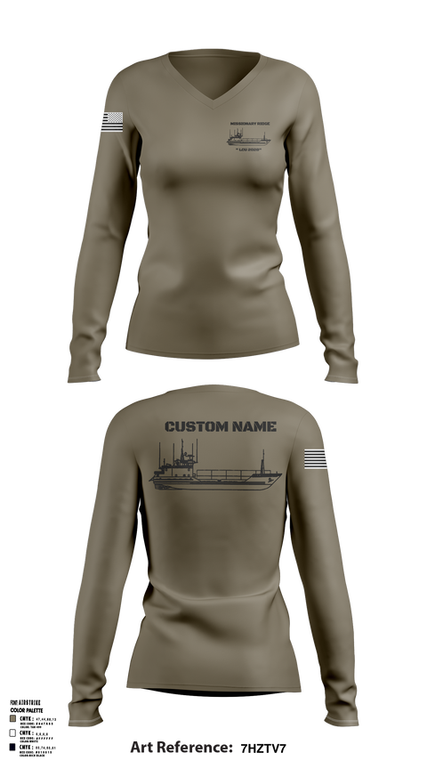 Womens Long Sleeve Vneck Shirt, 1099th TD, Army, Teamtime, Team time, sublimation, custom sports apparel, team uniforms, spirit wear, spiritwear, sports uniforms, custom shirts, team store, custom team store, fundraiser sports, apparel fundraiser