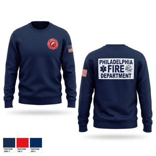 Crew Neck Sweatshirt, Engine 10/Ladder 11/Battalion 1, Fire Department, Teamtime, Team time, sublimation, custom sports apparel, team uniforms, spirit wear, spiritwear, sports uniforms, custom shirts, team store, custom team store, fundraiser sports, apparel fundraiser