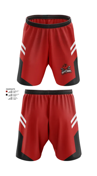 Athletic Shorts With Pockets, DownEast Outlaws, Baseball, Teamtime, Team time, sublimation, custom sports apparel, team uniforms, spirit wear, spiritwear, sports uniforms, custom shirts, team store, custom team store, fundraiser sports, apparel fundraiser