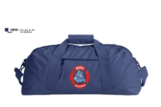 Duffle Bag, Rice Fire Dept, Fire Department, Teamtime, Team time, sublimation, custom sports apparel, team uniforms, spirit wear, spiritwear, sports uniforms, custom shirts, team store, custom team store, fundraiser sports, apparel fundraiser