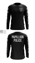 Papillion Police Department 67214672 Long Sleeve Performance Shirt - 105