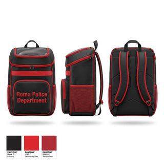 Gear Bag, Roma Police Department, Police, Teamtime, Team time, sublimation, custom sports apparel, team uniforms, spirit wear, spiritwear, sports uniforms, custom shirts, team store, custom team store, fundraiser sports, apparel fundraiser
