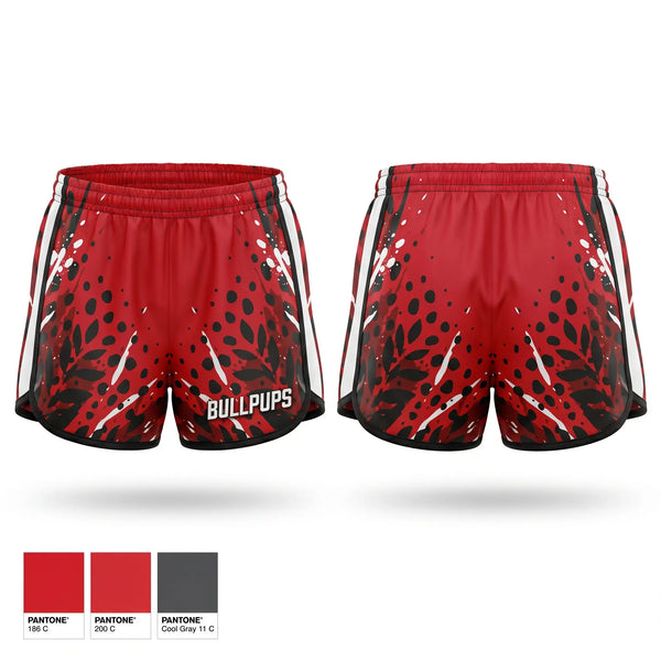 Womens Shorts, Bullpups, , Teamtime, Team time, sublimation, custom sports apparel, team uniforms, spirit wear, spiritwear, sports uniforms, custom shirts, team store, custom team store, fundraiser sports, apparel fundraiser