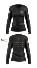 LMPD HSO TRT Women's Long Sleeve V-neck Shirt - 1