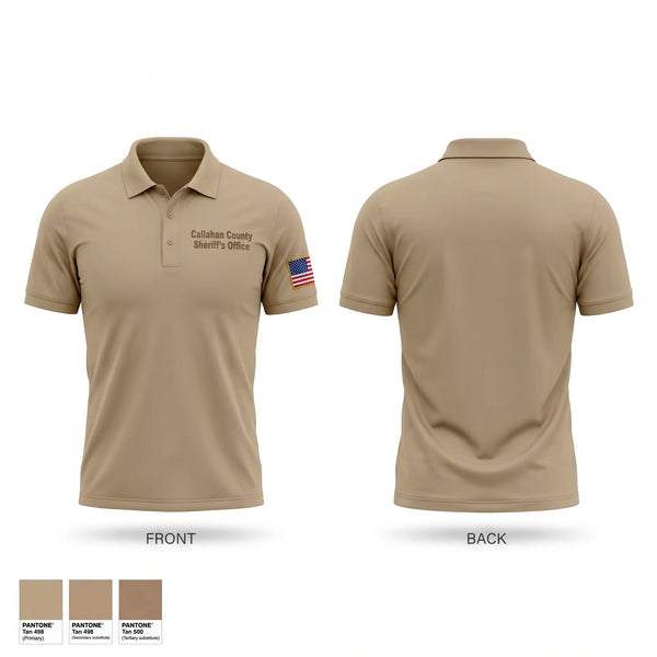 Short Sleeve Performance Polo, Callahan County Sheriff's Office, Police, Teamtime, Team time, sublimation, custom sports apparel, team uniforms, spirit wear, spiritwear, sports uniforms, custom shirts, team store, custom team store, fundraiser sports, apparel fundraiser