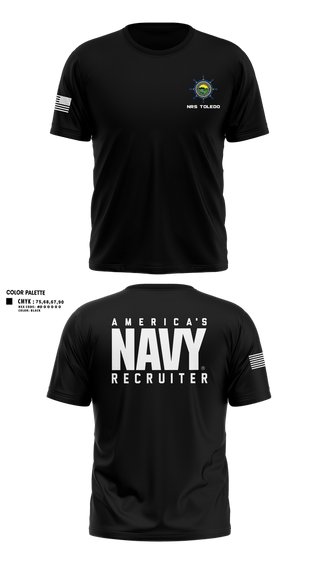 Short Sleeve Performance Shirt, NRS TOLEDO, Navy, Teamtime, Team time, sublimation, custom sports apparel, team uniforms, spirit wear, spiritwear, sports uniforms, custom shirts, team store, custom team store, fundraiser sports, apparel fundraiser