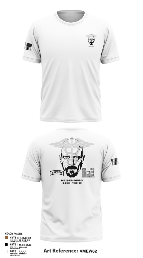 Old School Cotton Feel Shirt, Heisenberg’s, Army, Teamtime, Team time, sublimation, custom sports apparel, team uniforms, spirit wear, spiritwear, sports uniforms, custom shirts, team store, custom team store, fundraiser sports, apparel fundraiser