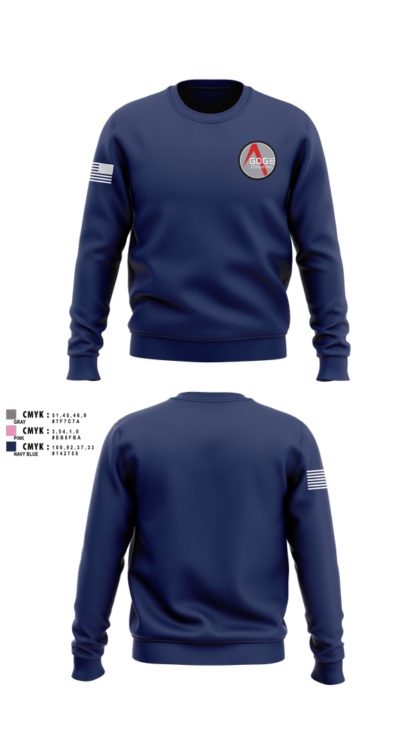Crew Neck Sweatshirt, Agoge Combatives, , Teamtime, Team time, sublimation, custom sports apparel, team uniforms, spirit wear, spiritwear, sports uniforms, custom shirts, team store, custom team store, fundraiser sports, apparel fundraiser
