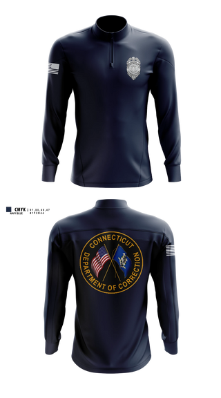 Quarter Zip Jacket, Connecticut department of corrections, Police, Teamtime, Team time, sublimation, custom sports apparel, team uniforms, spirit wear, spiritwear, sports uniforms, custom shirts, team store, custom team store, fundraiser sports, apparel fundraiser