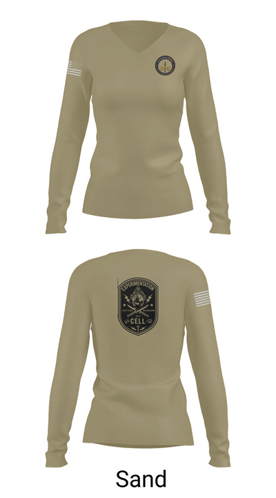 TCC-1 experimentation 62781886 Women's Long Sleeve V-neck Shirt - 92