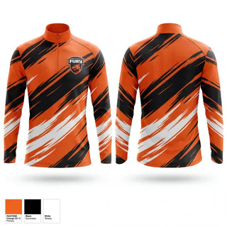 Quarter Zip Jacket, Fayetteville Fury Soccer, Men's Soccer, Teamtime, Team time, sublimation, custom sports apparel, team uniforms, spirit wear, spiritwear, sports uniforms, custom shirts, team store, custom team store, fundraiser sports, apparel fundraiser