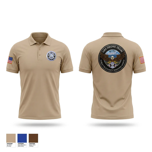 Short Sleeve Performance Polo, Sublette County Sheriff's Office Drone Unit, Police, Teamtime, Team time, sublimation, custom sports apparel, team uniforms, spirit wear, spiritwear, sports uniforms, custom shirts, team store, custom team store, fundraiser sports, apparel fundraiser