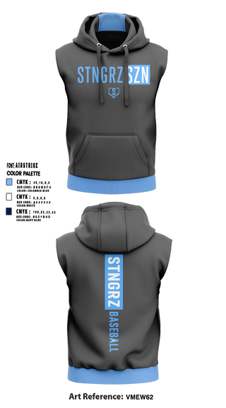 Sleeveless Hoodie, GS Baseball, Baseball, Teamtime, Team time, sublimation, custom sports apparel, team uniforms, spirit wear, spiritwear, sports uniforms, custom shirts, team store, custom team store, fundraiser sports, apparel fundraiser