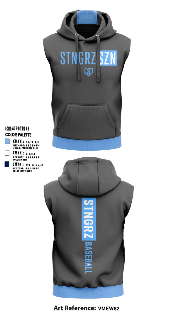 Sleeveless Hoodie, GS Baseball, Baseball, Teamtime, Team time, sublimation, custom sports apparel, team uniforms, spirit wear, spiritwear, sports uniforms, custom shirts, team store, custom team store, fundraiser sports, apparel fundraiser
