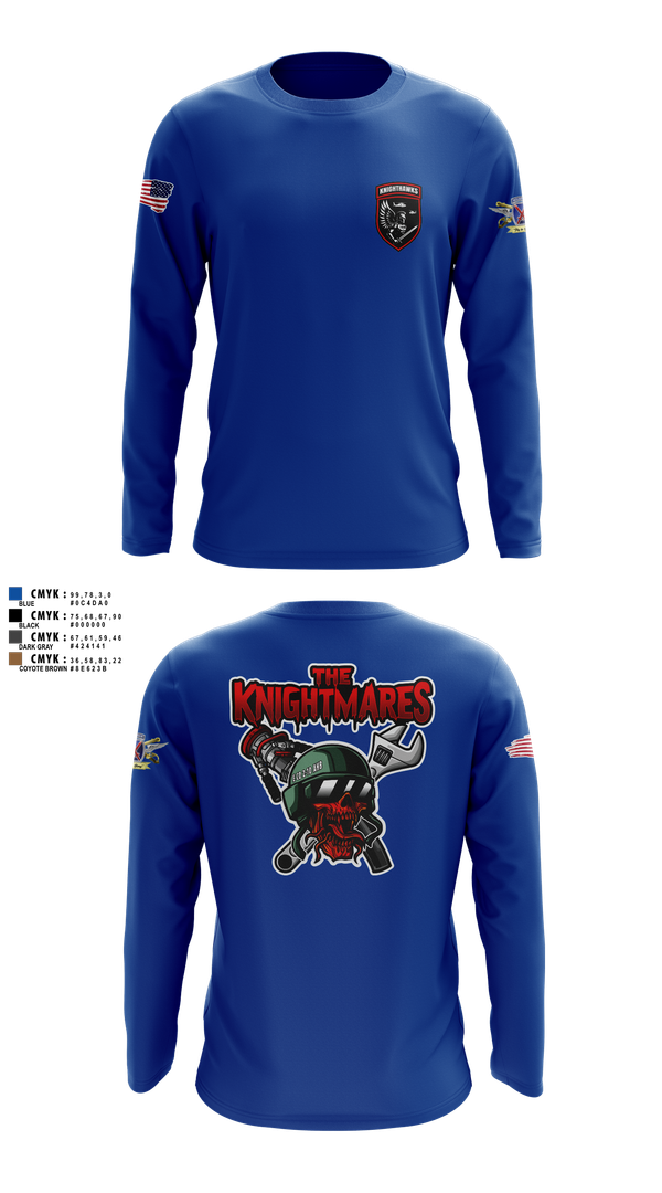 Long Sleeve Performance Shirt, 2-10 AHB Knighthawks, Spirit Store, Teamtime, Team time, sublimation, custom sports apparel, team uniforms, spirit wear, spiritwear, sports uniforms, custom shirts, team store, custom team store, fundraiser sports, apparel fundraiser