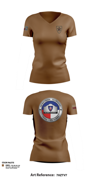 Womens Short Sleeve Vneck Shirt, Alamo guards, Army, Teamtime, Team time, sublimation, custom sports apparel, team uniforms, spirit wear, spiritwear, sports uniforms, custom shirts, team store, custom team store, fundraiser sports, apparel fundraiser