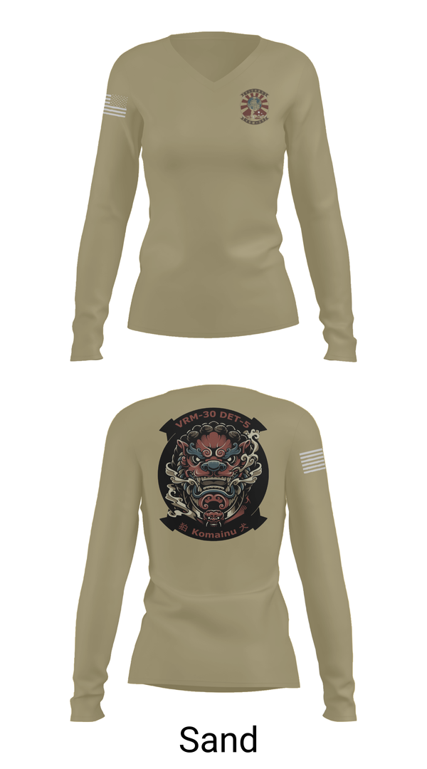 Womens Long Sleeve Vneck Shirt, VRM-30 DET V, Navy, Teamtime, Team time, sublimation, custom sports apparel, team uniforms, spirit wear, spiritwear, sports uniforms, custom shirts, team store, custom team store, fundraiser sports, apparel fundraiser