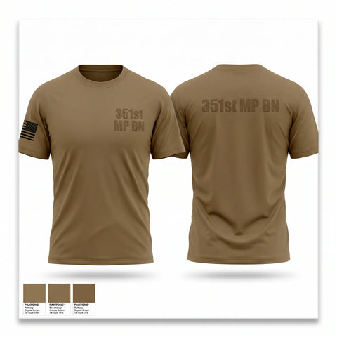 Old School Cotton Feel Shirt, 351st MP BN, Army, Teamtime, Team time, sublimation, custom sports apparel, team uniforms, spirit wear, spiritwear, sports uniforms, custom shirts, team store, custom team store, fundraiser sports, apparel fundraiser