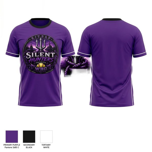Short Sleeve Performance Shirt, WBC Silent Hunters, Softball, Teamtime, Team time, sublimation, custom sports apparel, team uniforms, spirit wear, spiritwear, sports uniforms, custom shirts, team store, custom team store, fundraiser sports, apparel fundraiser