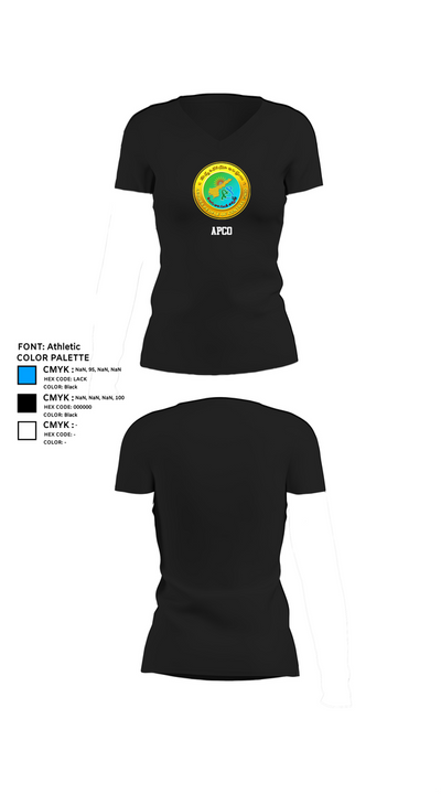 Apco 2921061 Women's Short Sleeve V-neck Shirt - 37