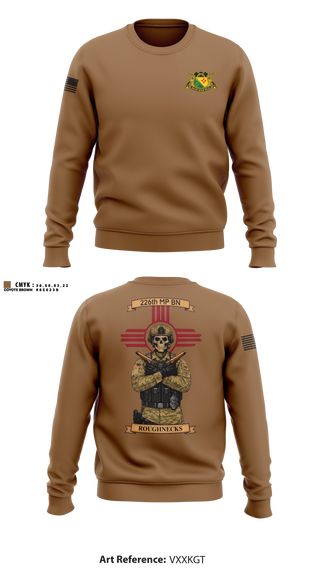 Crew Neck Sweatshirt, HHD 226TH MP BN, Army, Teamtime, Team time, sublimation, custom sports apparel, team uniforms, spirit wear, spiritwear, sports uniforms, custom shirts, team store, custom team store, fundraiser sports, apparel fundraiser