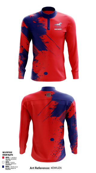 Quarter Zip Jacket, Plaza Park, Cross Country, Teamtime, Team time, sublimation, custom sports apparel, team uniforms, spirit wear, spiritwear, sports uniforms, custom shirts, team store, custom team store, fundraiser sports, apparel fundraiser