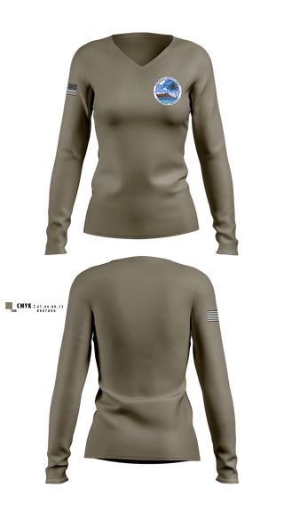 Womens Long Sleeve Vneck Shirt, CSG, Army, Teamtime, Team time, sublimation, custom sports apparel, team uniforms, spirit wear, spiritwear, sports uniforms, custom shirts, team store, custom team store, fundraiser sports, apparel fundraiser
