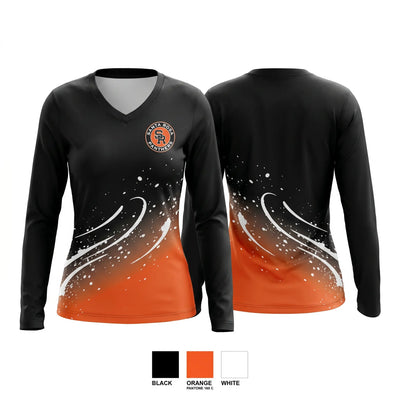 Santa Rosa High 44323768 Women's Long Sleeve V-neck Shirt - 1