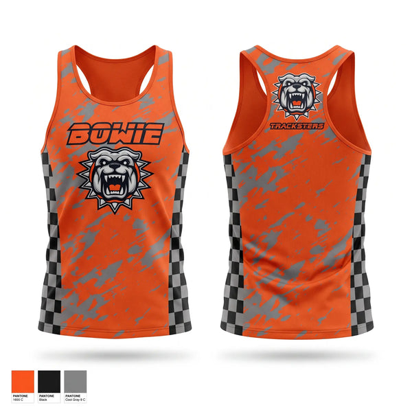 Mens Track Singlet, Bowie Boys & Girls Club Tracksters, Track & Field, Teamtime, Team time, sublimation, custom sports apparel, team uniforms, spirit wear, spiritwear, sports uniforms, custom shirts, team store, custom team store, fundraiser sports, apparel fundraiser