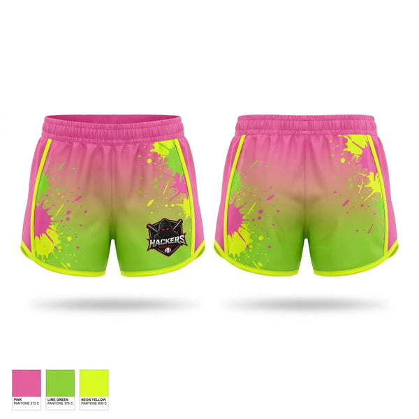 Womens Shorts, Hackers Baseball Club, Baseball, Teamtime, Team time, sublimation, custom sports apparel, team uniforms, spirit wear, spiritwear, sports uniforms, custom shirts, team store, custom team store, fundraiser sports, apparel fundraiser