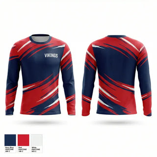 Long Sleeve Performance Shirt, Vikings, Softball, Teamtime, Team time, sublimation, custom sports apparel, team uniforms, spirit wear, spiritwear, sports uniforms, custom shirts, team store, custom team store, fundraiser sports, apparel fundraiser