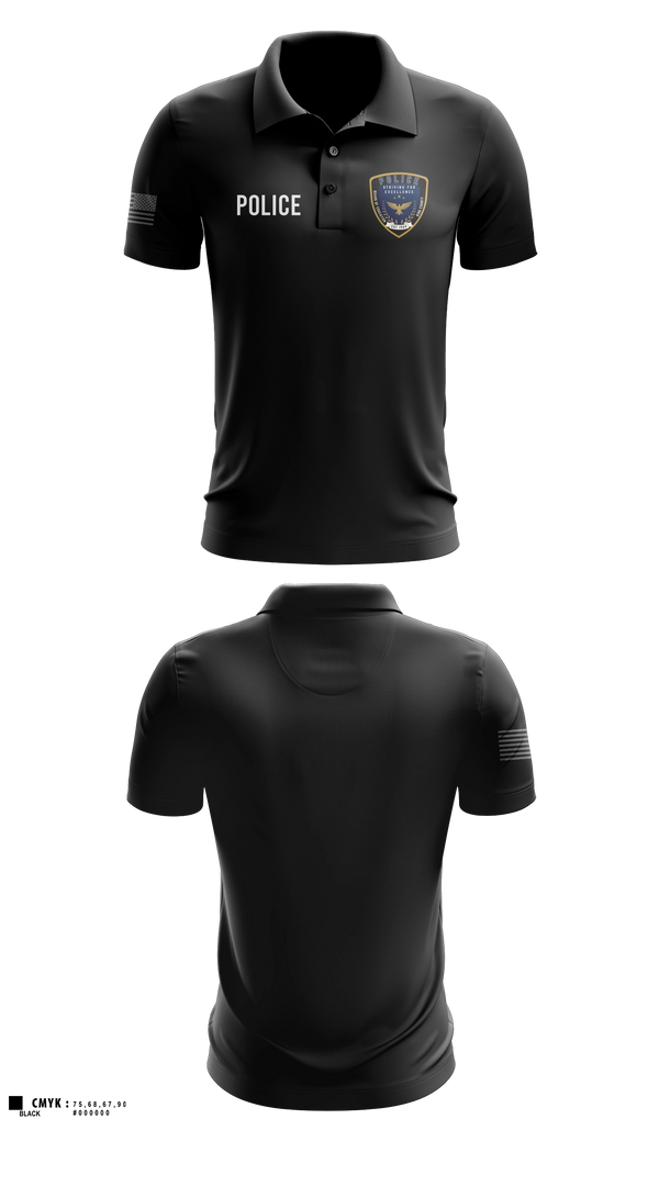 Short Sleeve Performance Polo, Bibb County BOE Police Department, Police, Teamtime, Team time, sublimation, custom sports apparel, team uniforms, spirit wear, spiritwear, sports uniforms, custom shirts, team store, custom team store, fundraiser sports, apparel fundraiser