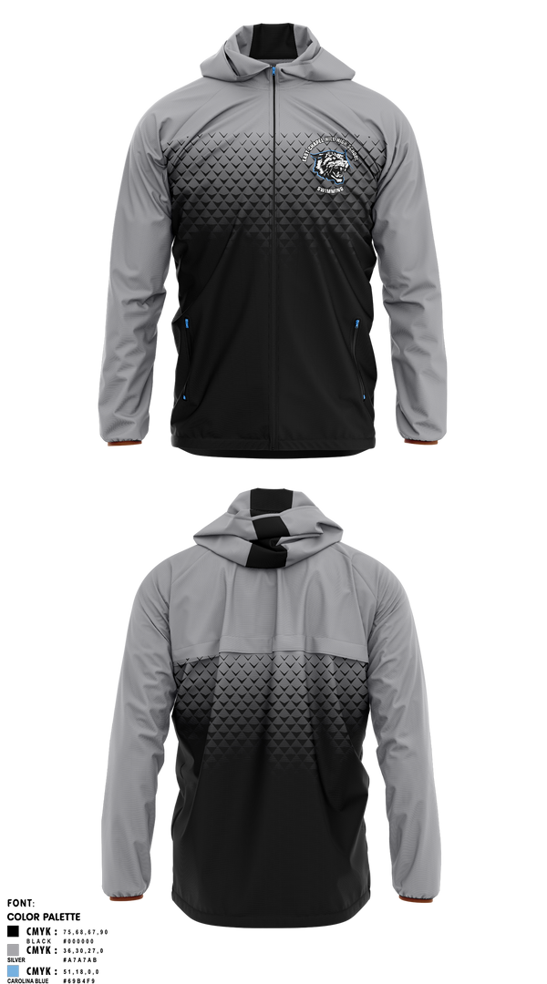 Windbreaker, East Chapel Hill High School Swimming, Swimming, Teamtime, Team time, sublimation, custom sports apparel, team uniforms, spirit wear, spiritwear, sports uniforms, custom shirts, team store, custom team store, fundraiser sports, apparel fundraiser
