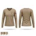 ISE 2-1 ADA Women's Long Sleeve V-neck Shirt - 1