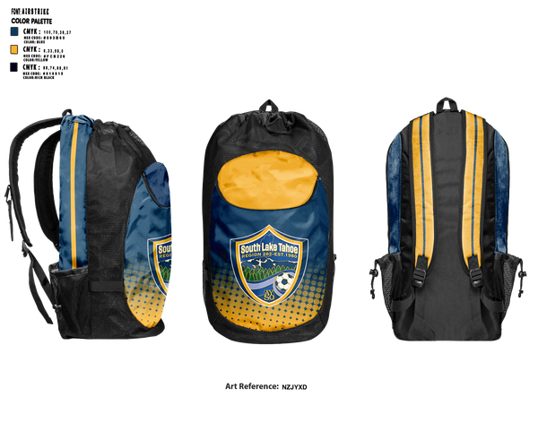 Gear Bag, South Lake Tahoe AYSO Region 282, Men's Soccer, Teamtime, Team time, sublimation, custom sports apparel, team uniforms, spirit wear, spiritwear, sports uniforms, custom shirts, team store, custom team store, fundraiser sports, apparel fundraiser